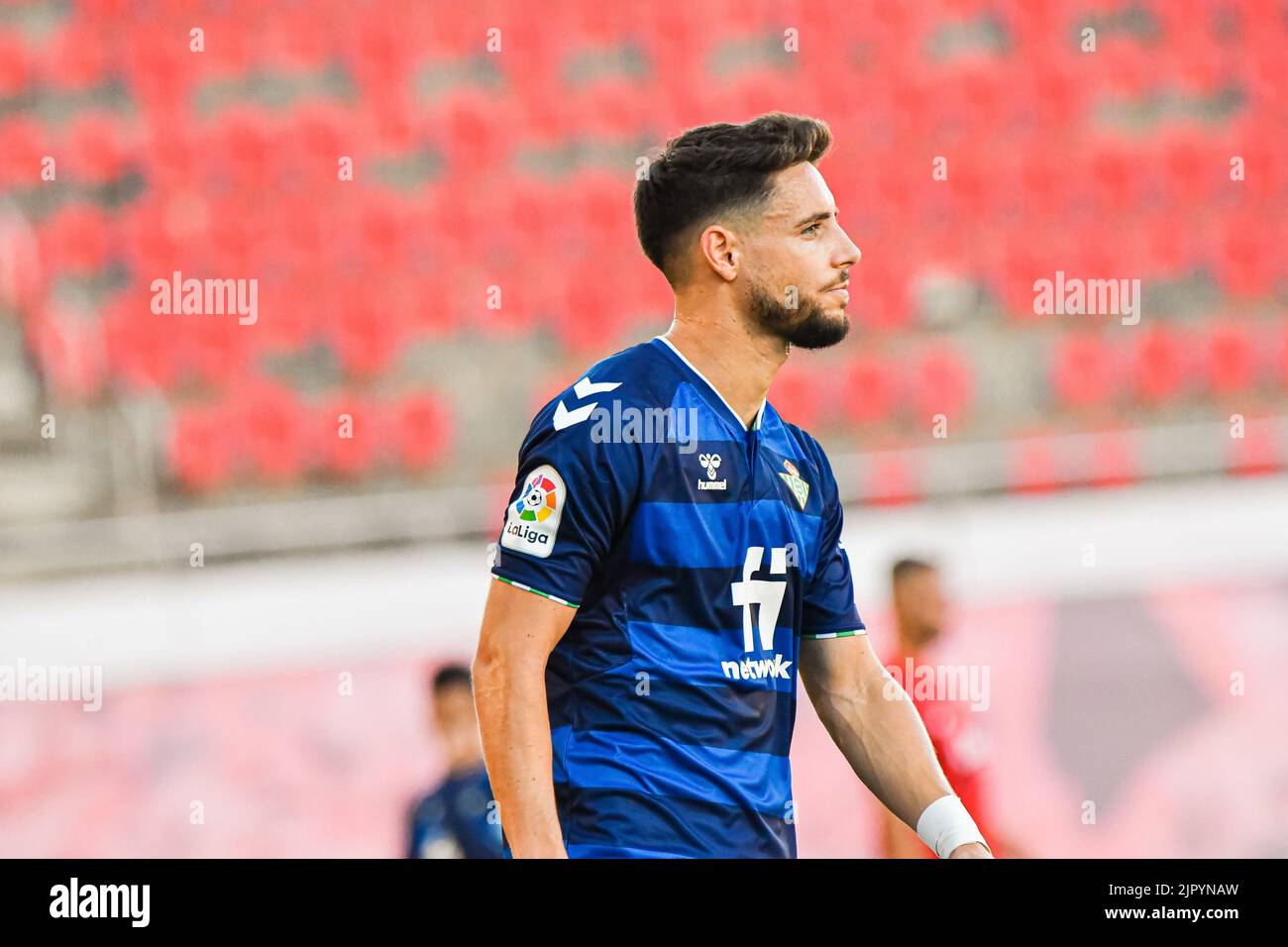 Mallorca, Mallorca, Spain. 20th Aug, 2022. MALLORCA, SPAIN - AUGUST 20: Alex Moreno of Real Betis during in the match between RCD Mallorca and Real Betis of La Liga Santander on August 20, 2022 at Visit Mallorca Stadium Son Moix in Mallorca, Spain. (Credit Image: © Samuel CarreÃ±O/PX Imagens via ZUMA Press Wire) Stock Photo