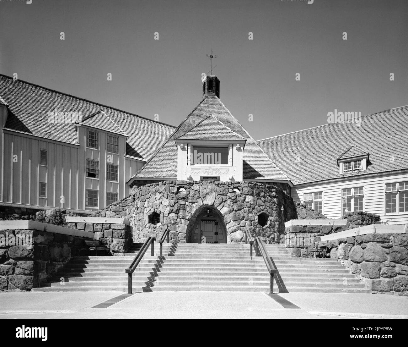 Timberline lodge Black and White Stock Photos & Images - Alamy