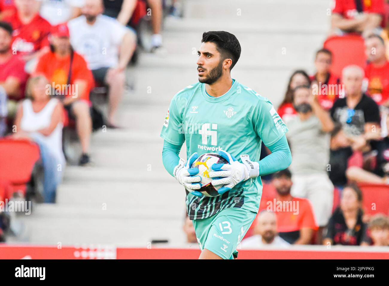 Mallorca, Mallorca, Spain. 20th Aug, 2022. MALLORCA, SPAIN - AUGUST 20: Rui Silva of Real Betis in the match between RCD Mallorca and Real Betis of La Liga Santander on August 20, 2022 at Visit Mallorca Stadium Son Moix in Mallorca, Spain. (Credit Image: © Samuel CarreÃ±O/PX Imagens via ZUMA Press Wire) Stock Photo