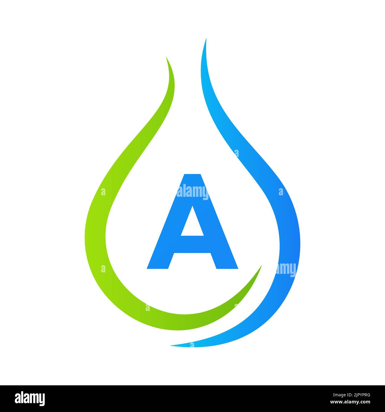 Letter A Drop Water Logo Design Vector Template. Minimal Water Logo ...