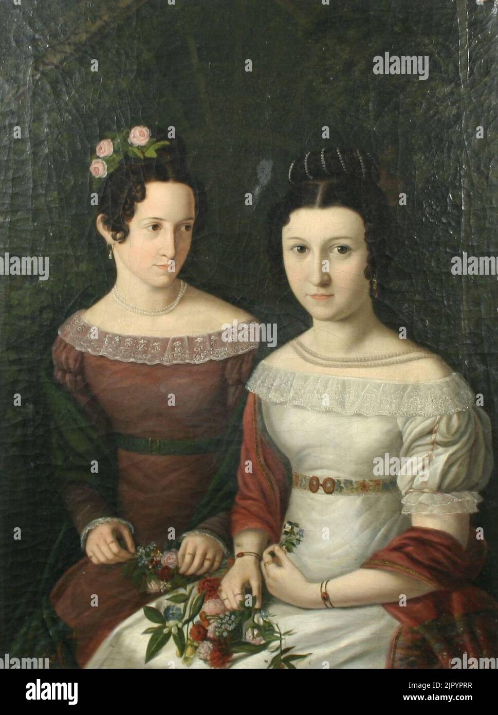 Timoleon Karl Neff - Portrait of Valentina and Maria Genrihovnavolf ...