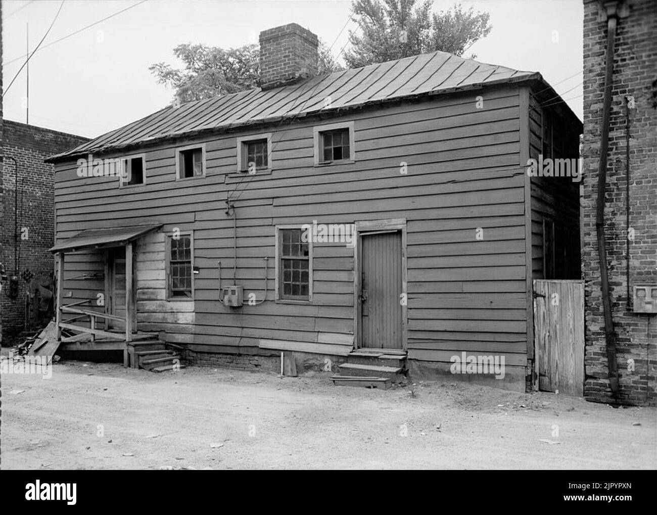 Timothy Bonticou Double House, 419421 East Broughton Lane (moved to