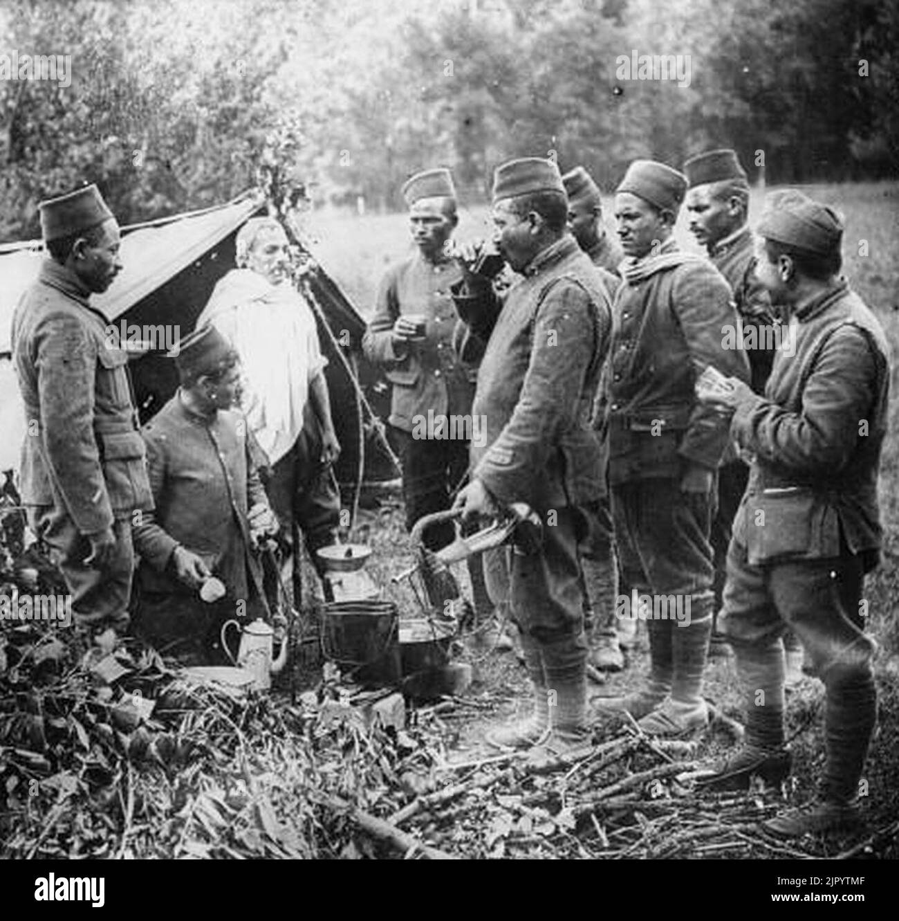 Tirailleurs sénégalais, coup de jus, 1917 Stock Photo Alamy