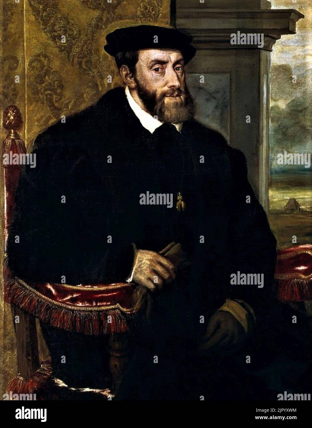 Charles v seated hi-res stock photography and images - Alamy