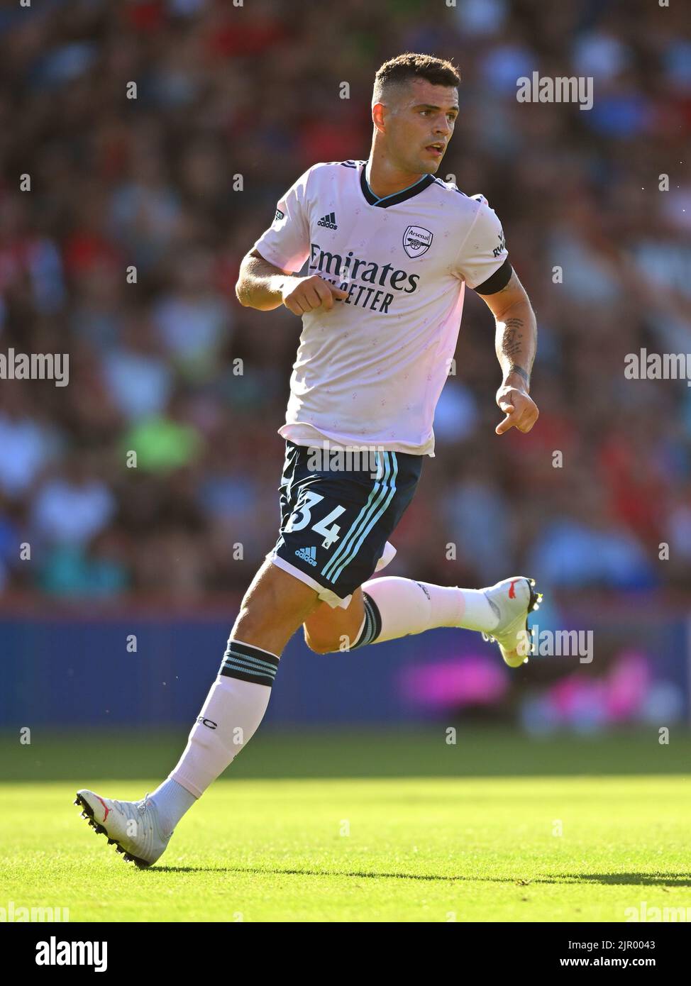 Bournemouth, UK. 20th Aug, 2022. 20 Aug 2022 - AFC Bournemouth v Arsenal - Premier League - Vitality Stadium Arsenal's Granit Xhaka during the Premier League match against Bournemouth. Picture Credit: Mark Pain/Alamy Live News Stock Photo