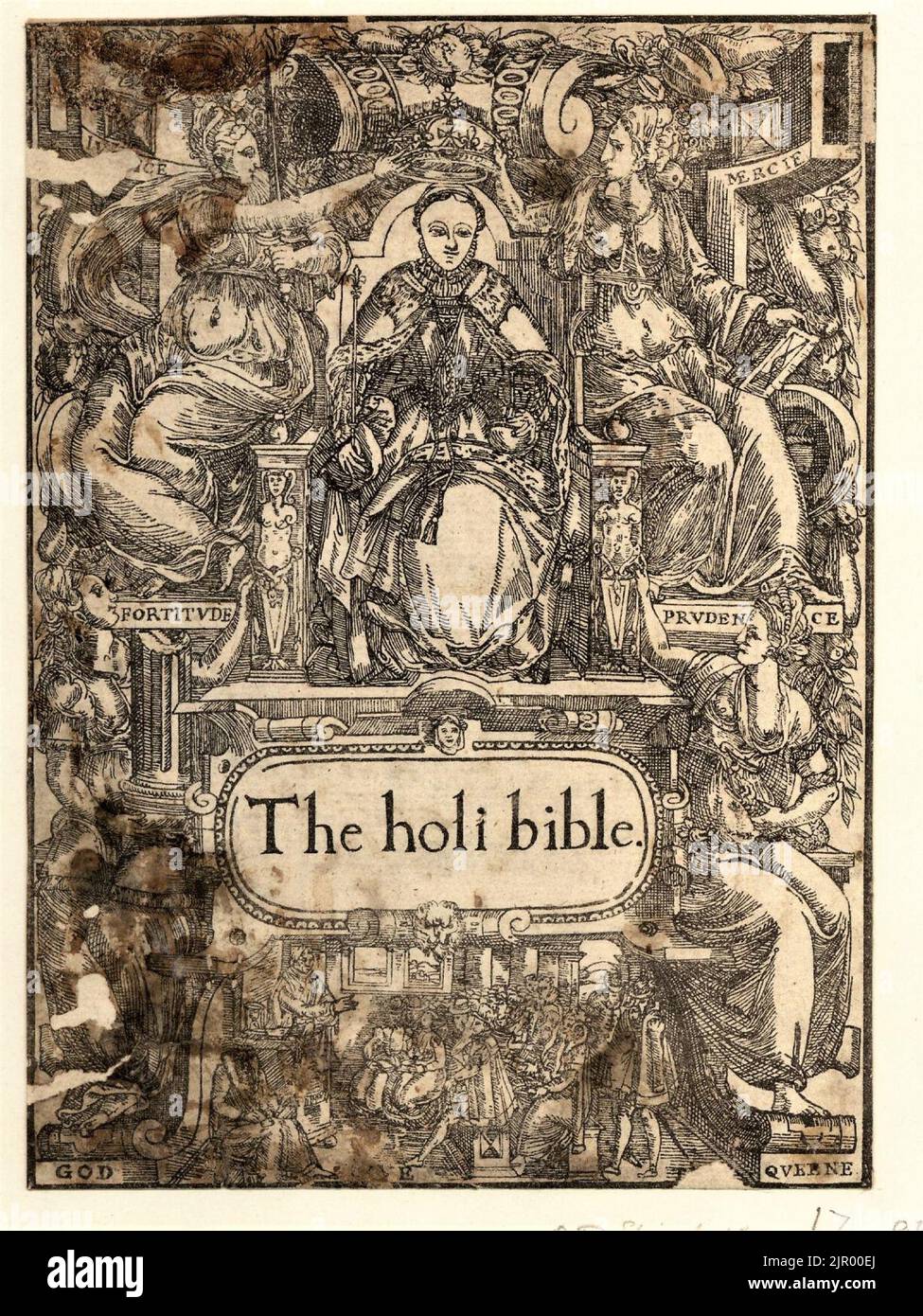 Title page to the Bible' Stock Photo Alamy
