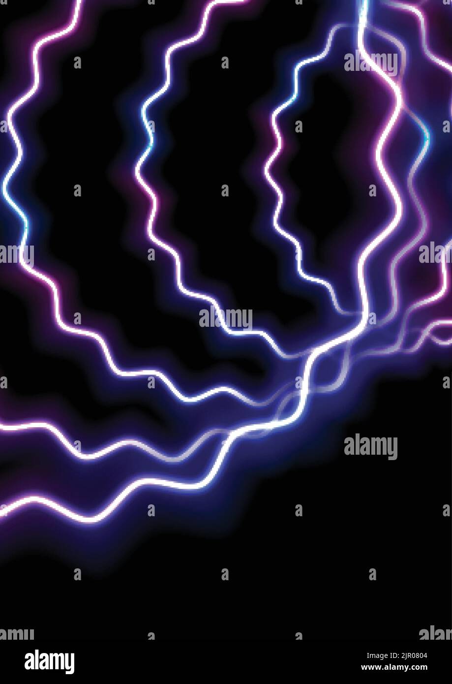 Glowing neon blue and purple wavy shapes abstract vector background ...