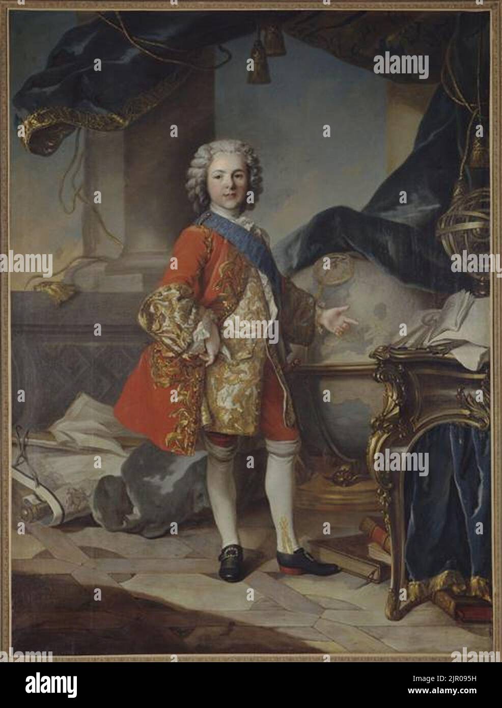 Tocqué - LE DAUPHIN LOUIS DE FRANCE, 1739 Stock Photo
