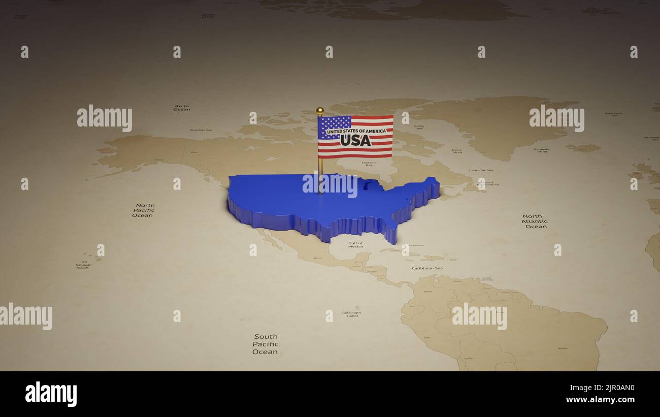 Social media post template design for United States of America