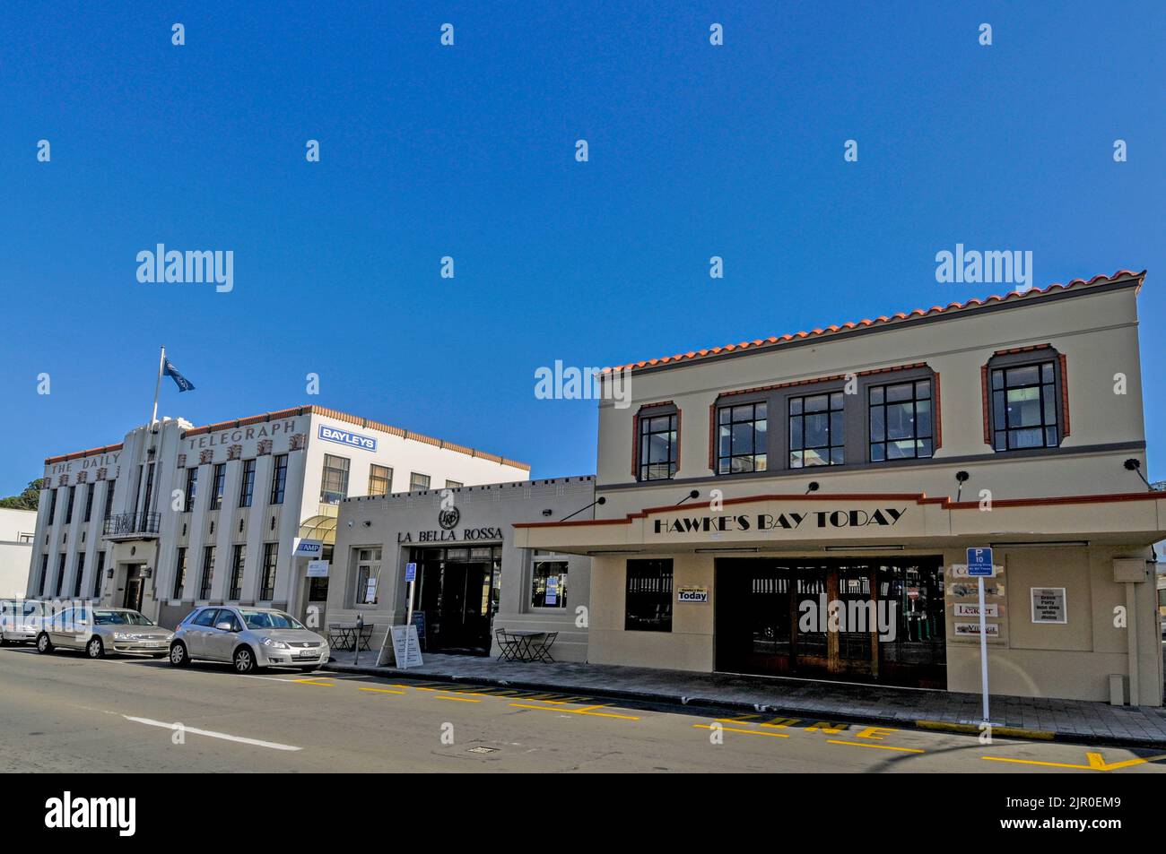 The Daily Telegraph building and the Hawkes Bay Today building in