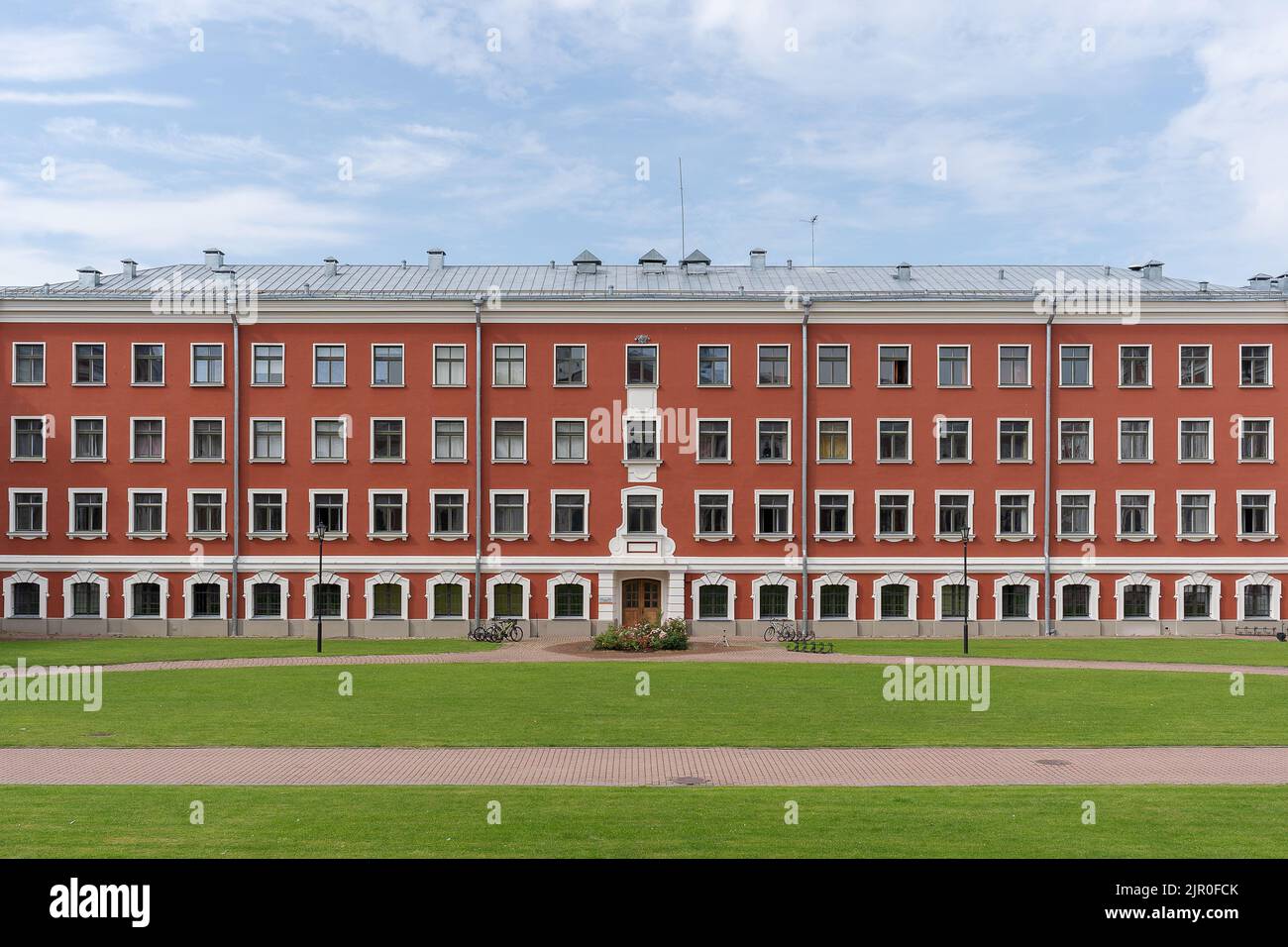Jelgava Palace also known as Mitava Palace designed by Russian Baroque ...