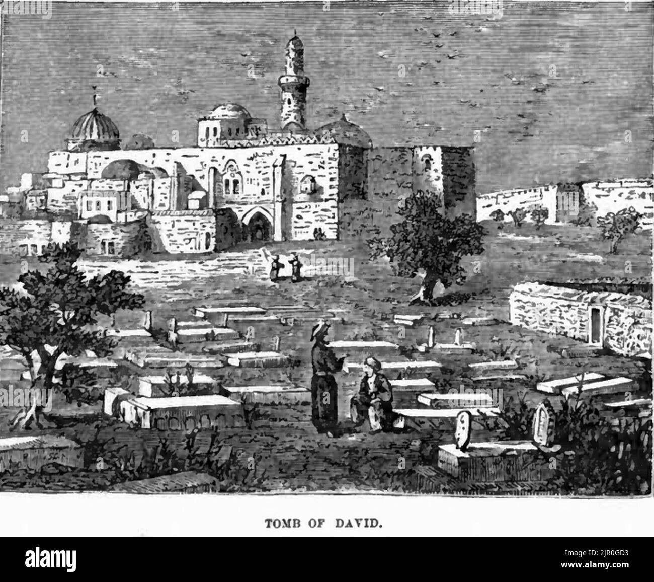 Tomb of david Mt zion 1887 Stock Photo Alamy