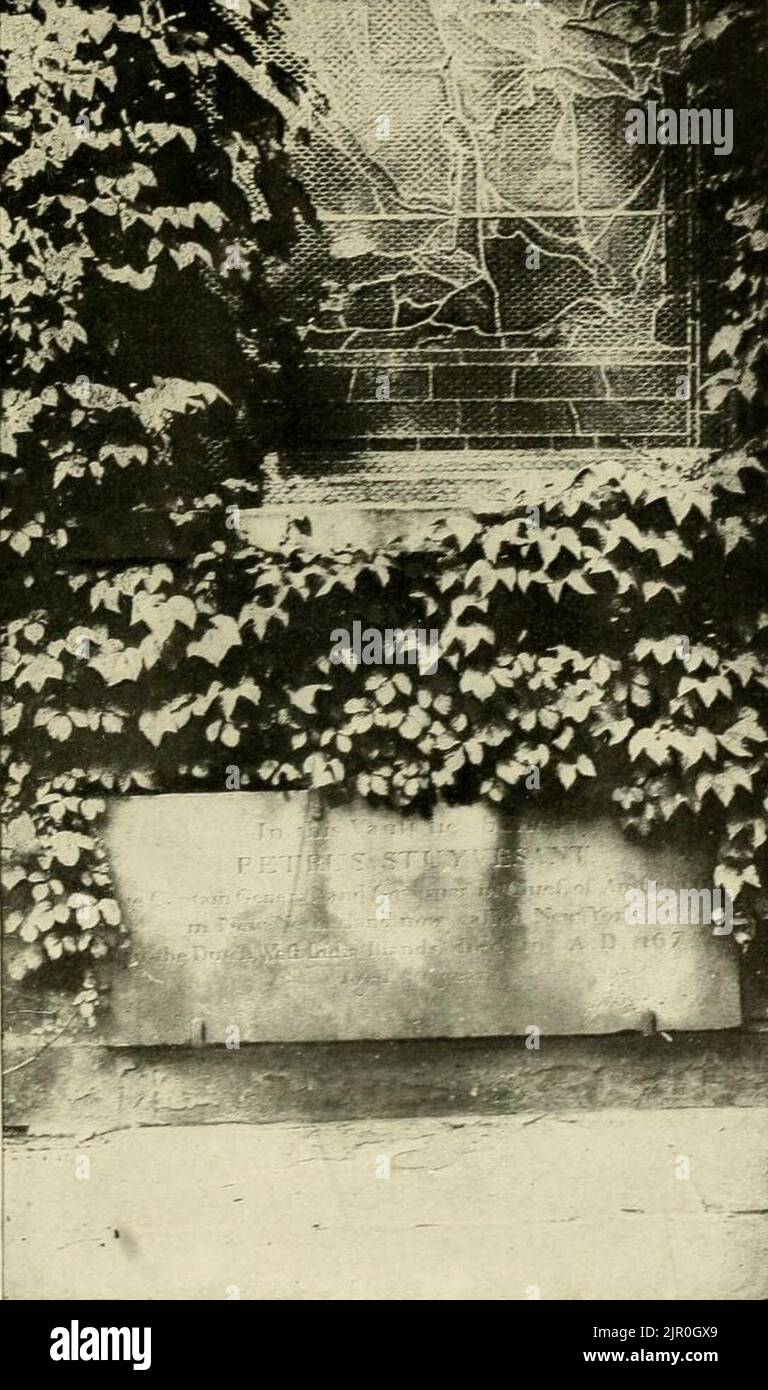 Tomb of Peter Stuyvesant, 1915 Stock Photo Alamy
