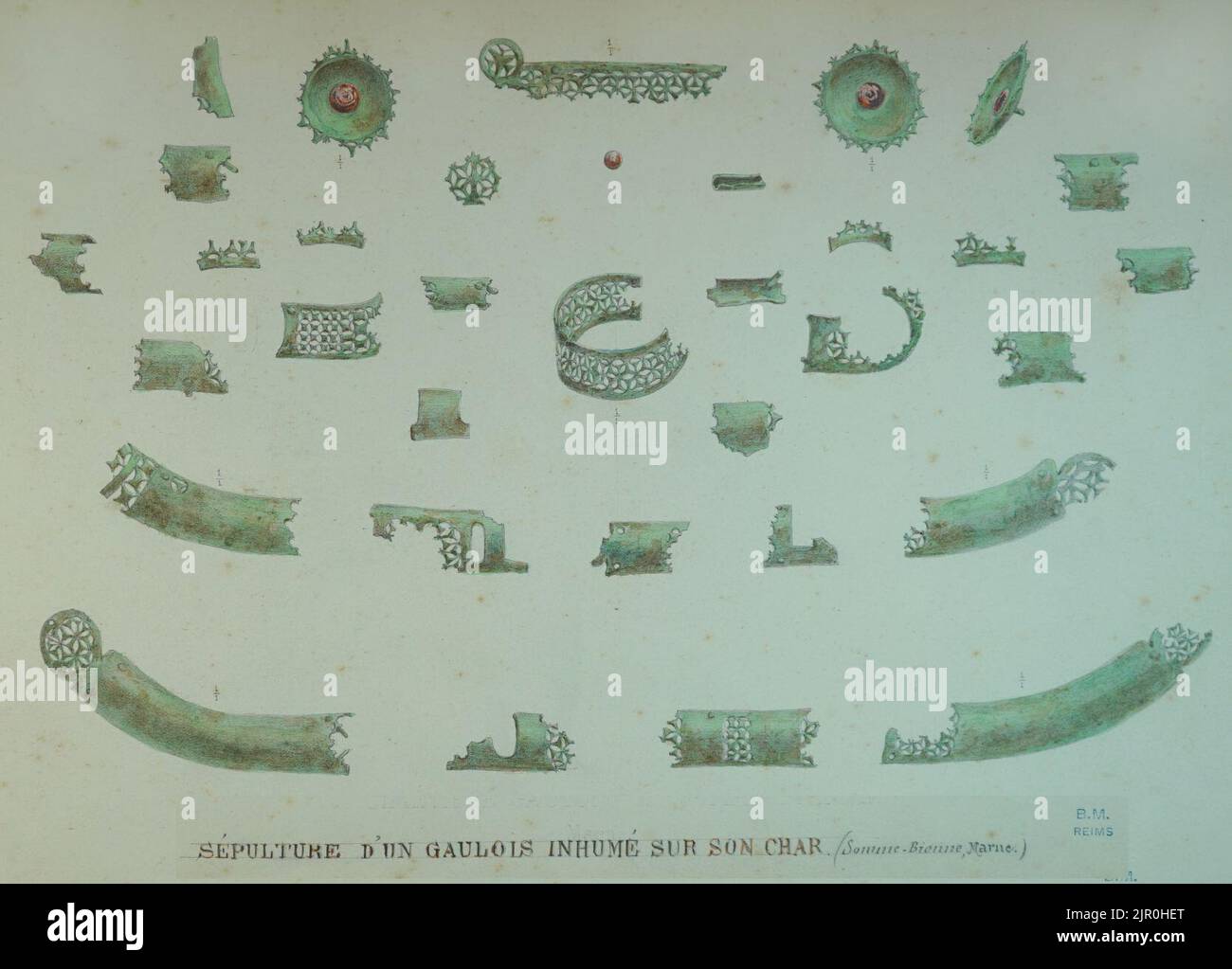 Tombe gauloise somme bionne 06124 Stock Photo Alamy