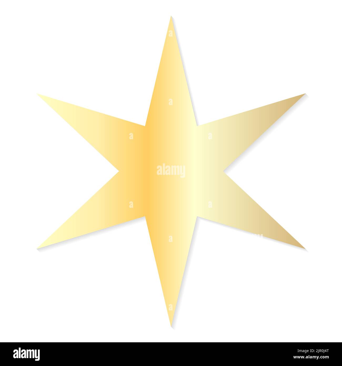 Golden Star on The White Background Stock Vector Image & Art - Alamy