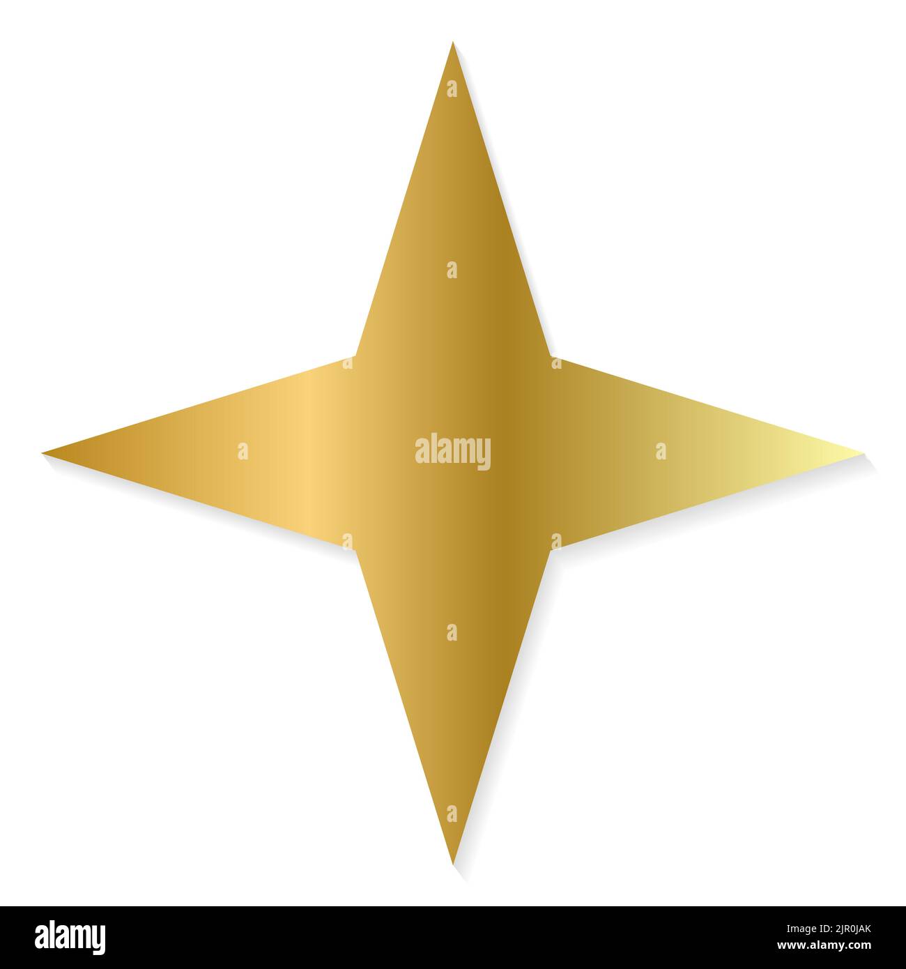 Golden Star on The White Background Stock Vector Image & Art - Alamy