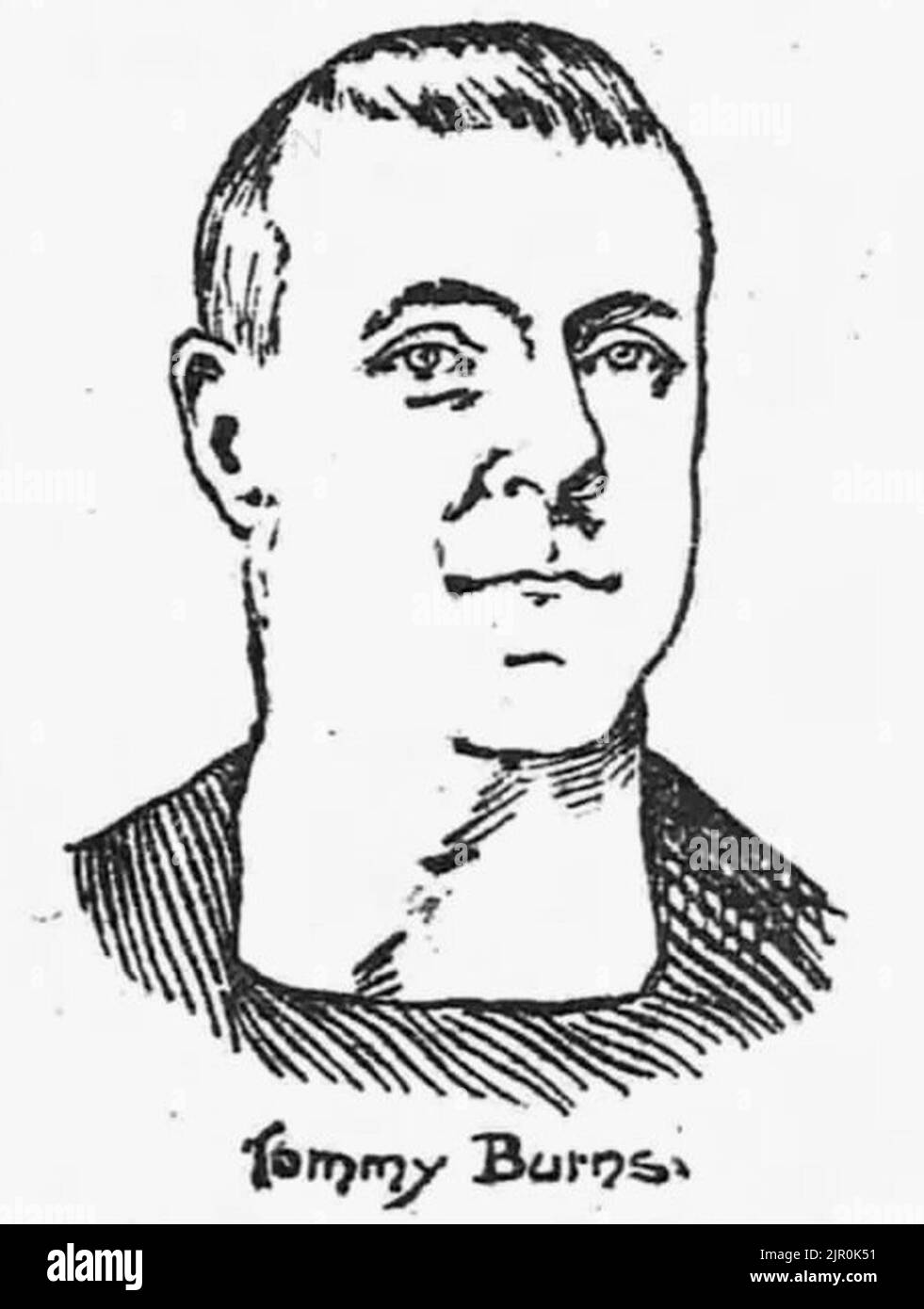 Tommy Burns portrait 1897 Stock Photo Alamy