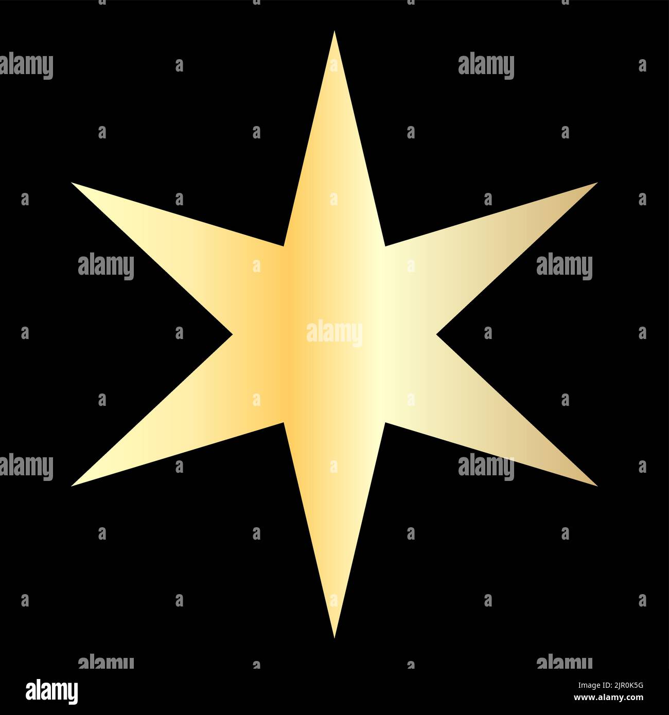 Golden Star on The Black Background Stock Vector Image & Art - Alamy