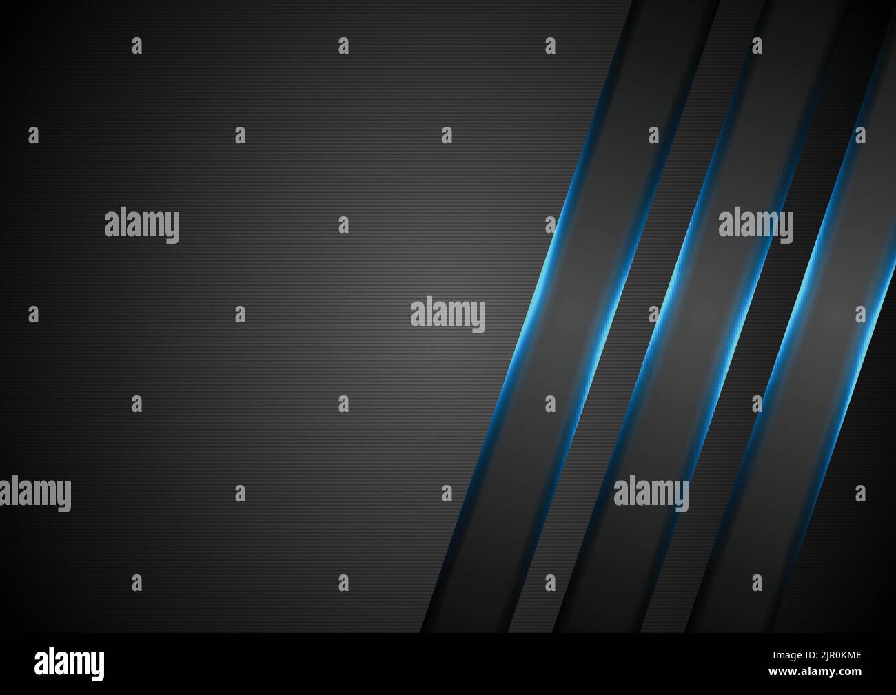 Blue glowing stripes abstract tech background. Vector design Stock ...