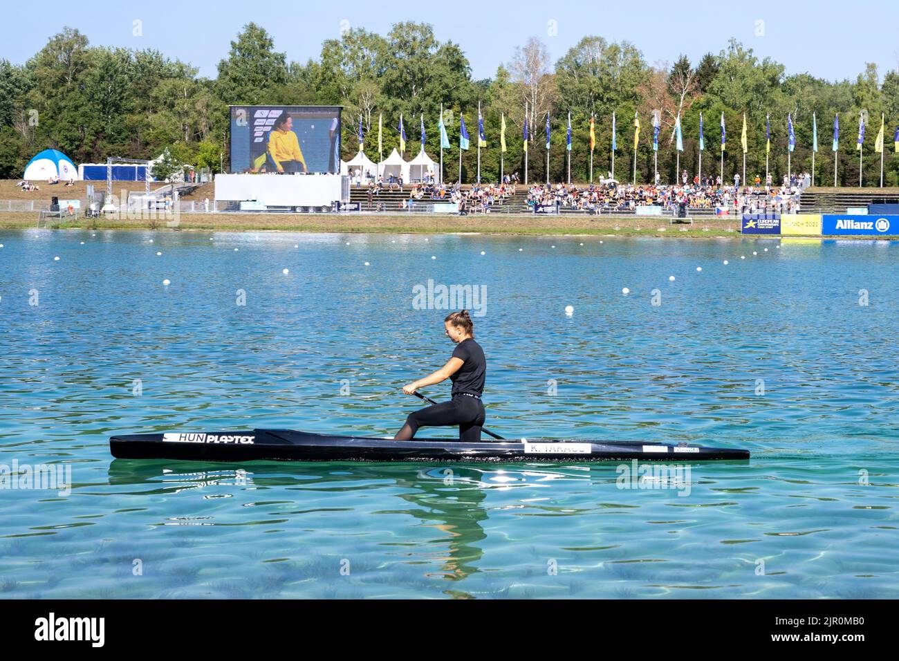 21 August 2022, Bavaria, Oberschleißheim Canoe European Championship