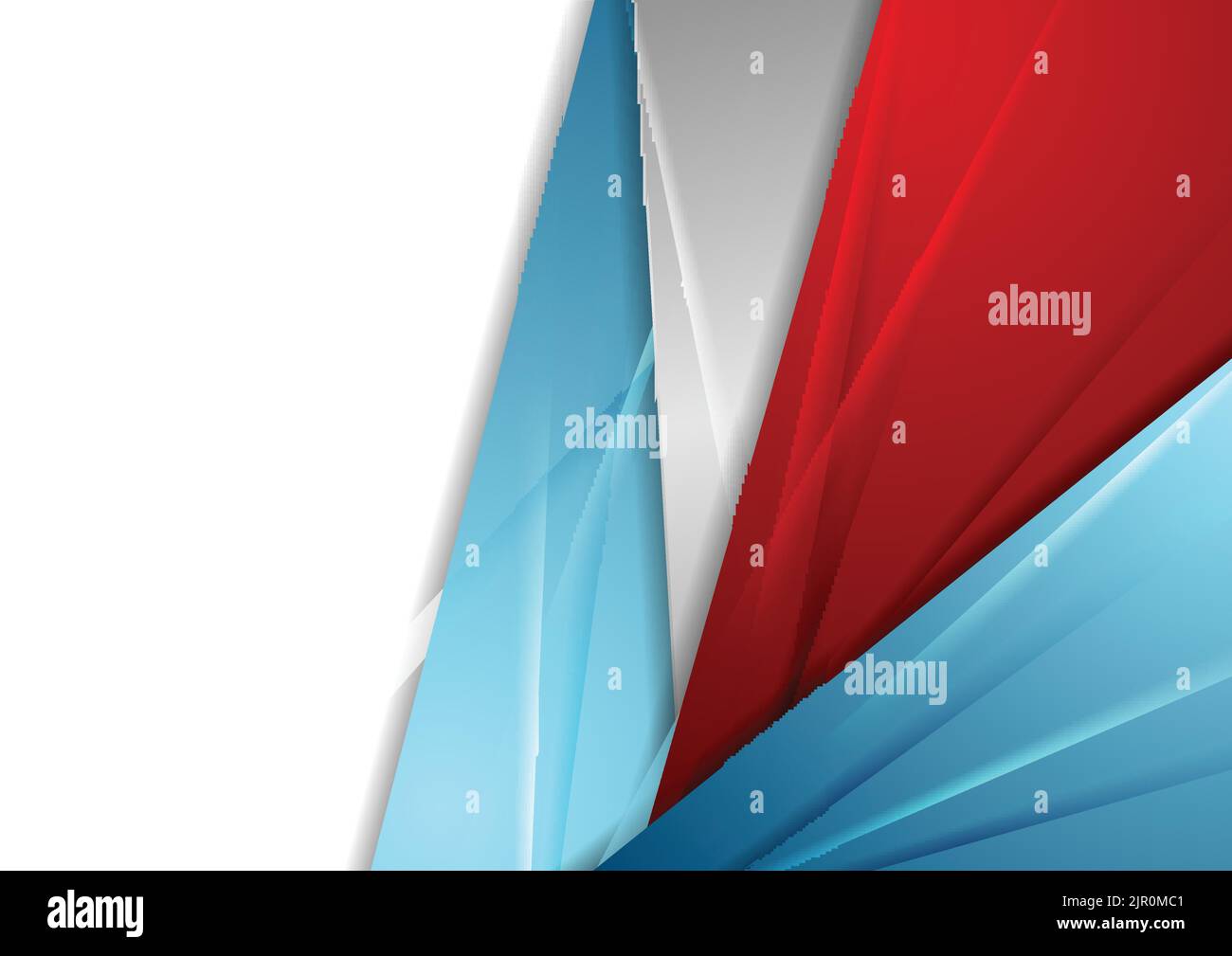 Blue and red abstract corporate glossy background. Tech vector design ...