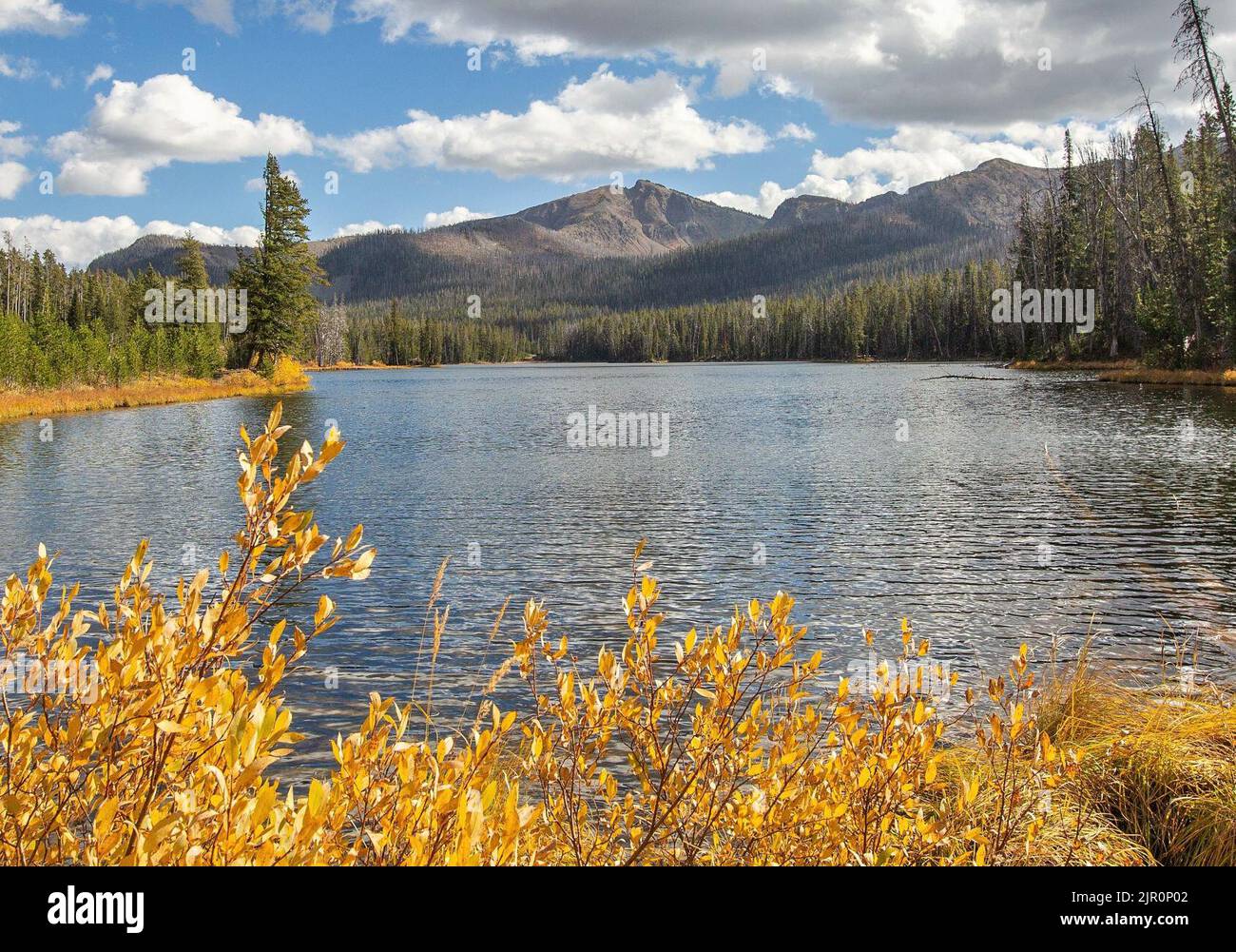 Top Notch Peak, Sylvan Lake Stock Photo Alamy