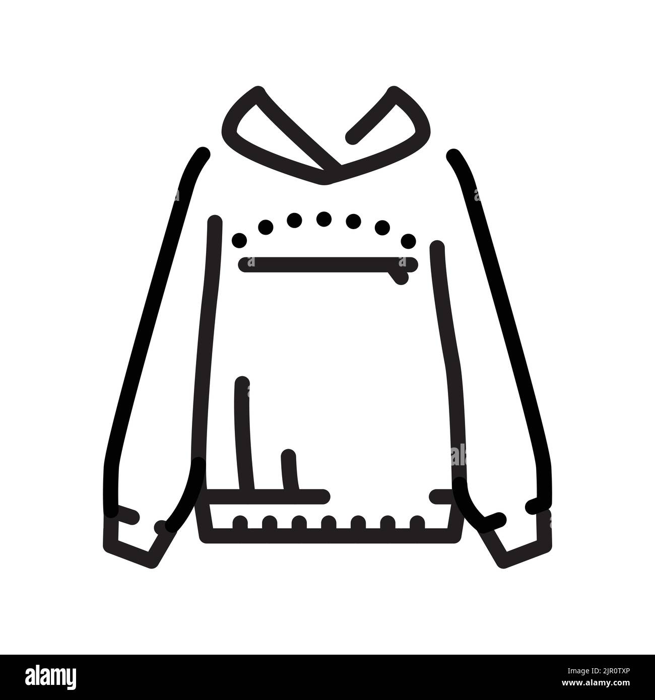 Breastfeeding hoodie olor line icon. Pictogram for web page Stock Vector