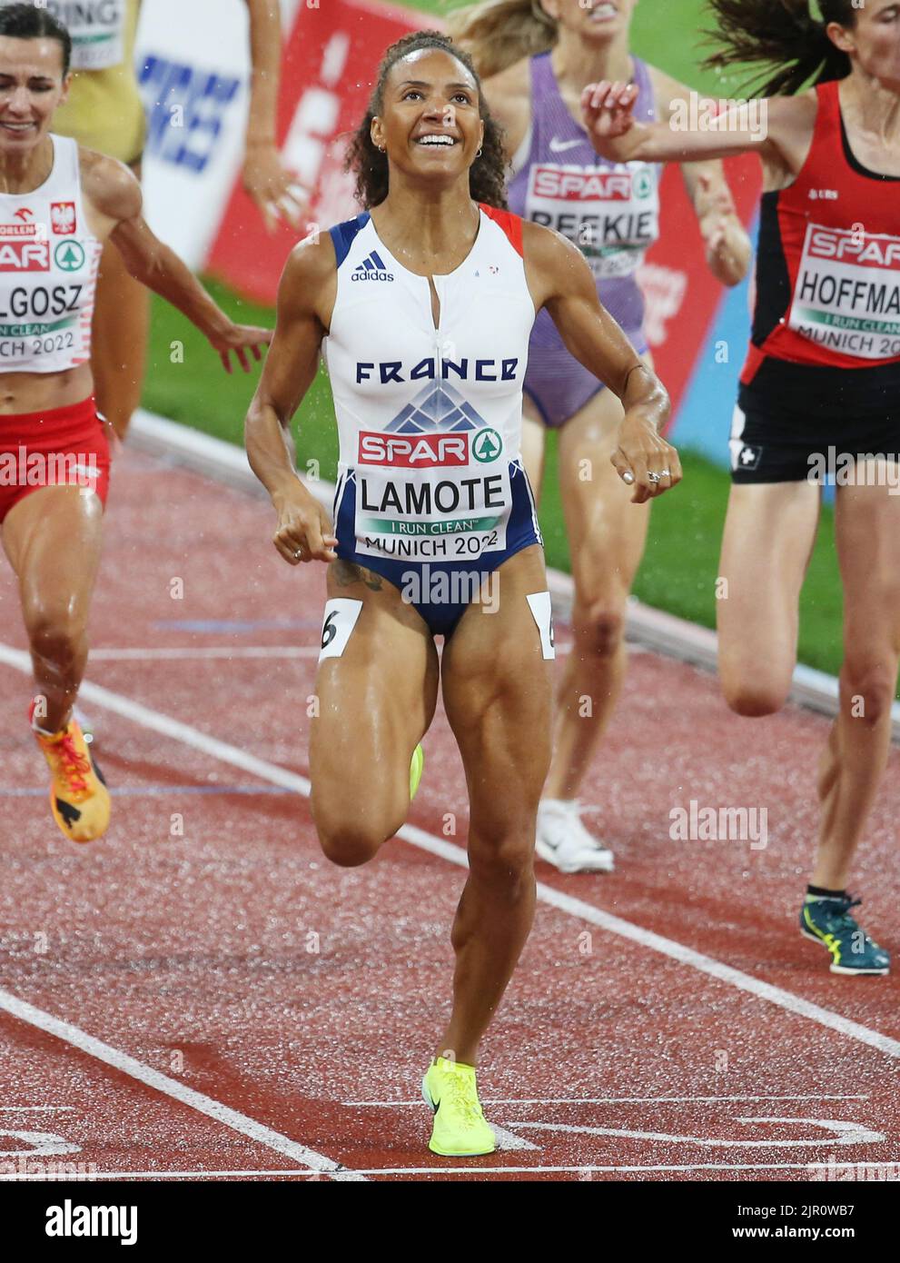Renelle Lamote of France Silver medal during the Athletics, Women's
