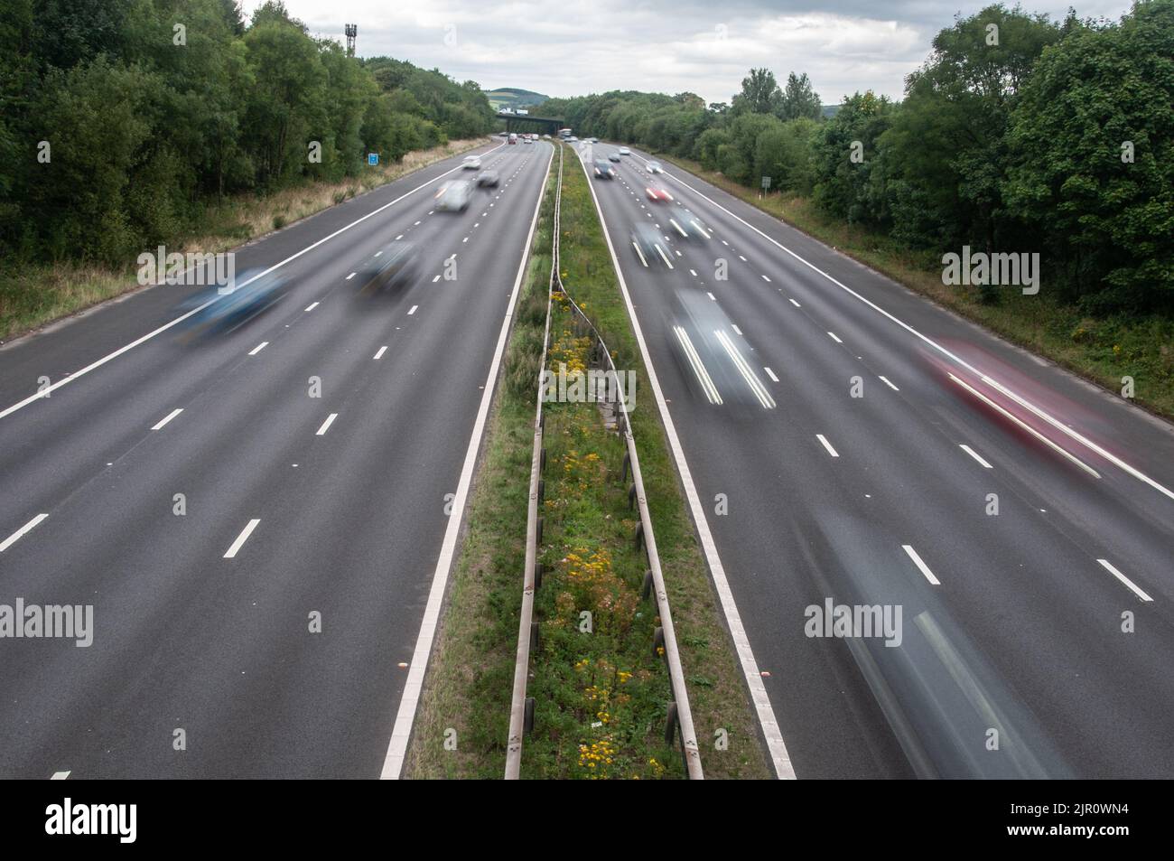 Around the UK - M61 looking North from Babylon Lane, Rivington, Greater ...