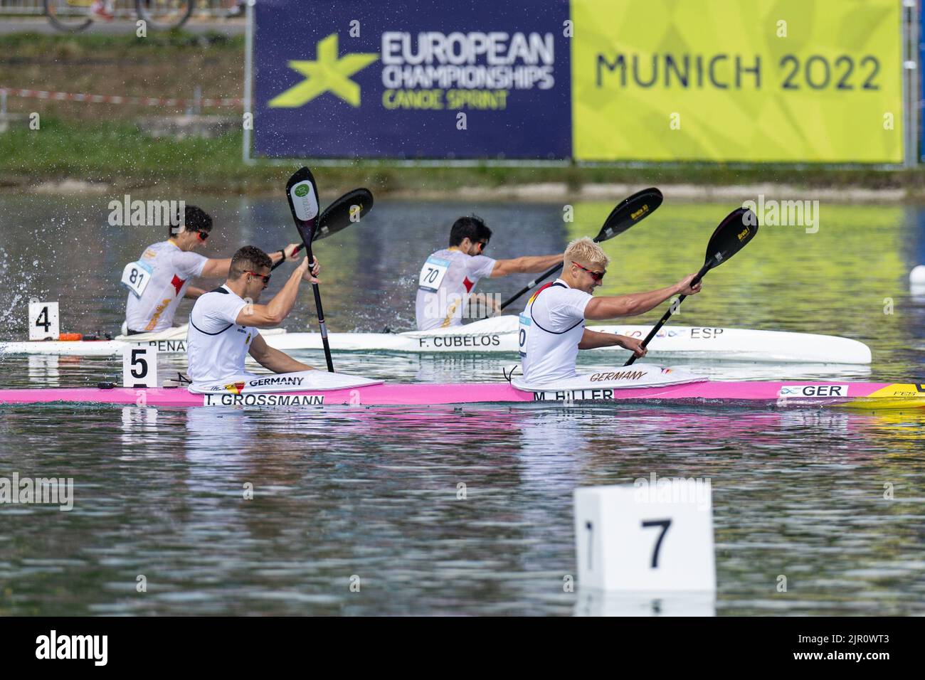 21 August 2022, Bavaria, Oberschleißheim Canoe European Championship