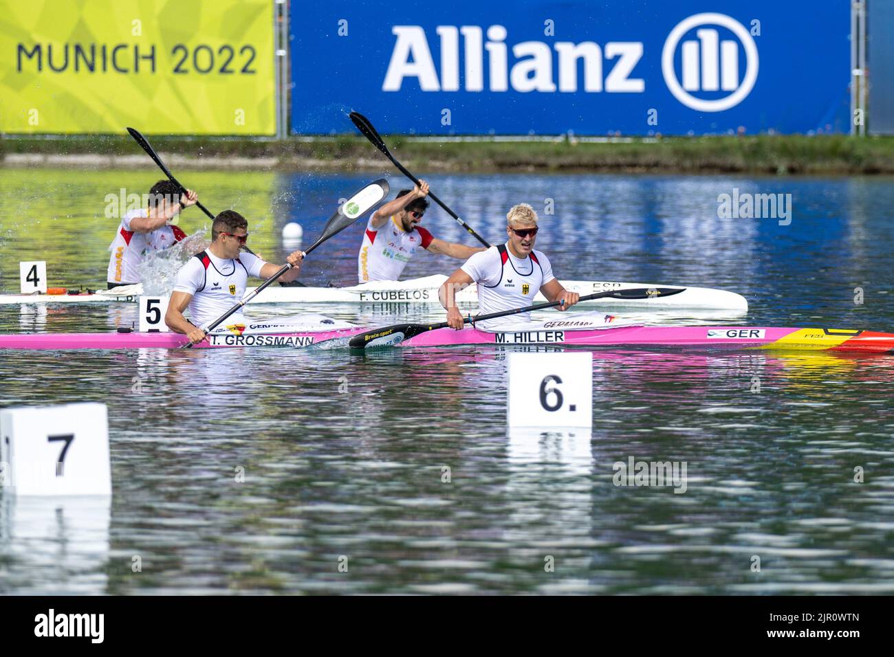 21 August 2022, Bavaria, Oberschleißheim Canoe European Championship