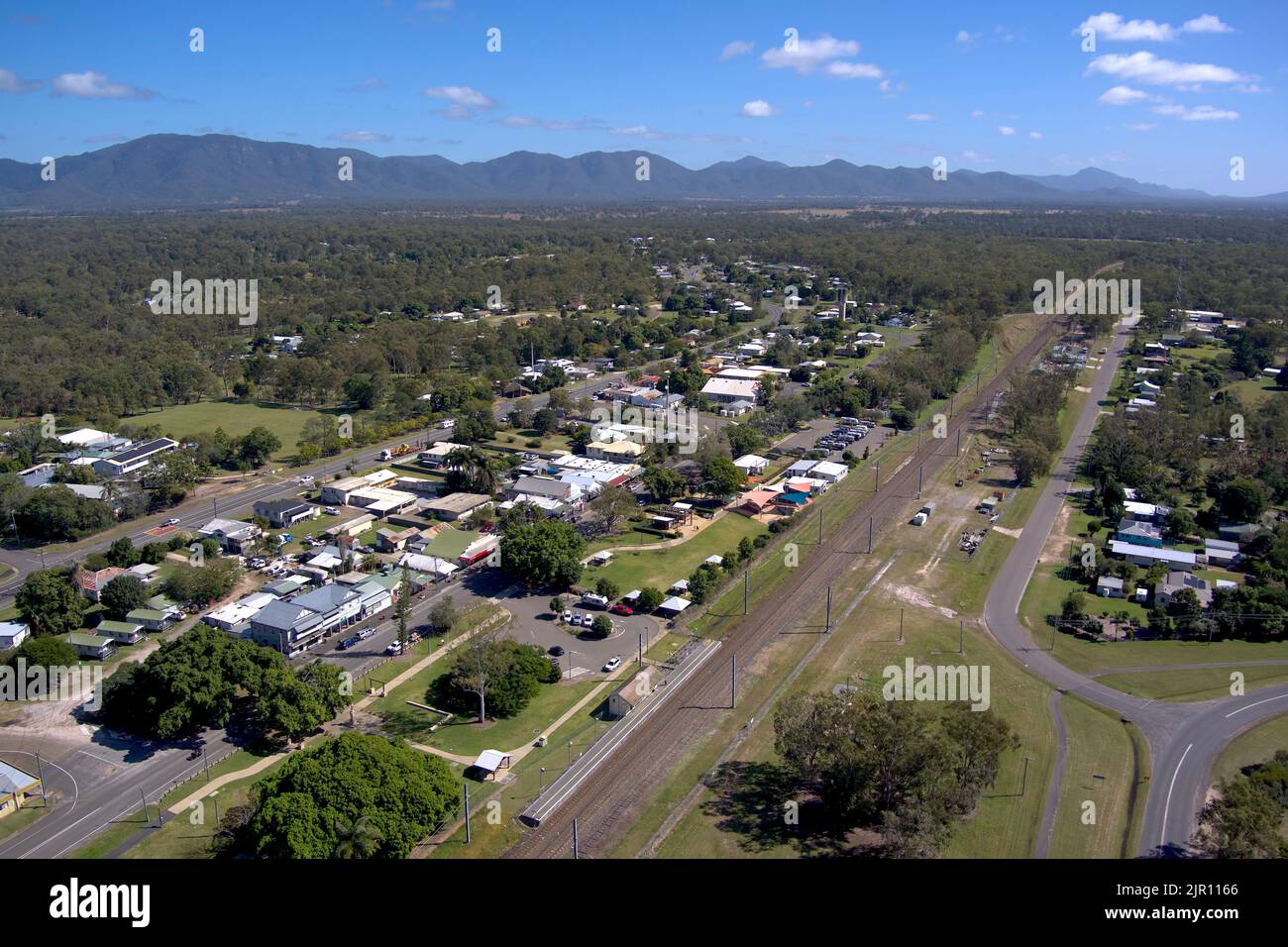 Aerial of Miriam Vale Queensland Australia Stock Photo Alamy