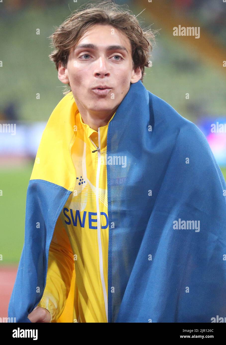 Armand Duplantis of Sweden Gold medal during the Athletics, Men's Pole