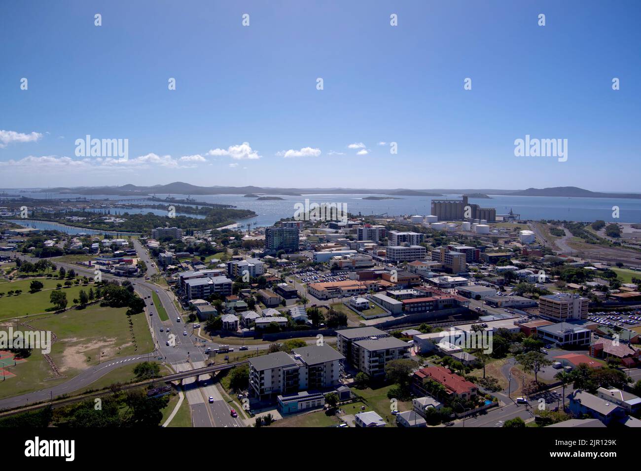 Aerial of Gladstone Queensland Australia Stock Photo Alamy