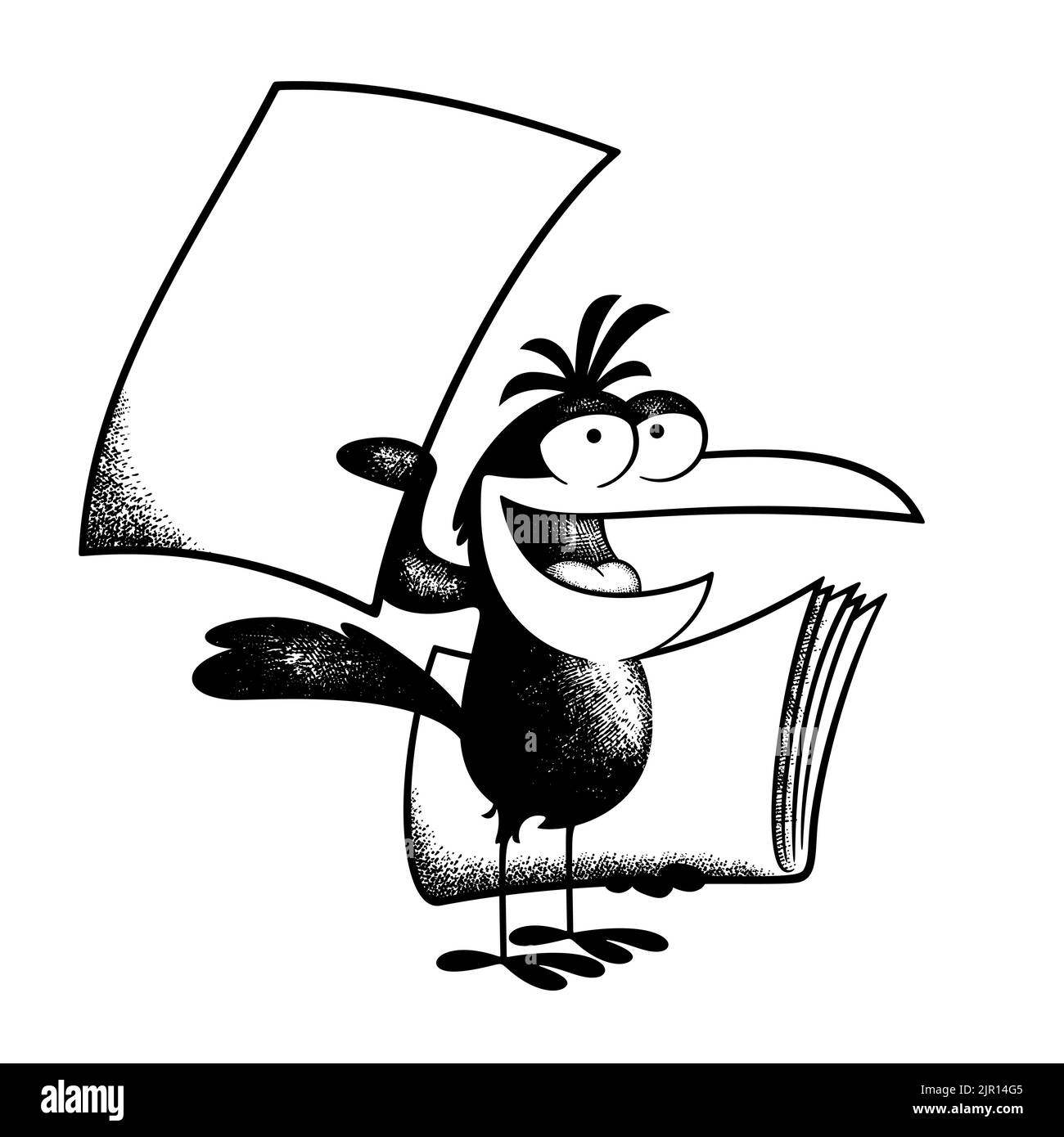 The crow and the raven Black and White Stock Photos & Images - Alamy