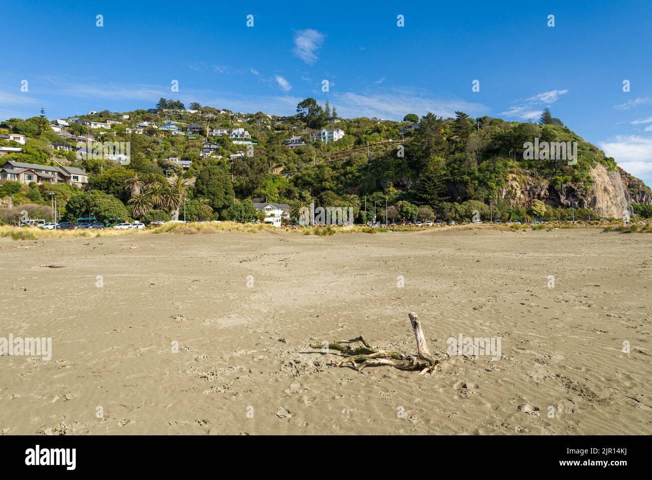 Suburb of Sumner by the beach Christchurch New Zealand Stock Photo Alamy
