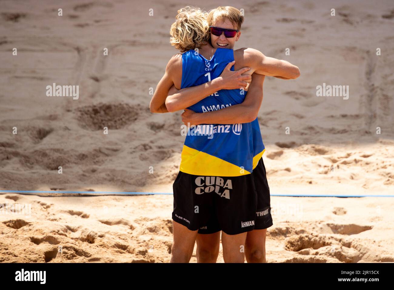 Munich, Germany. 21st Aug, 2022. David Ahman (1 Sweden) and Jonatan