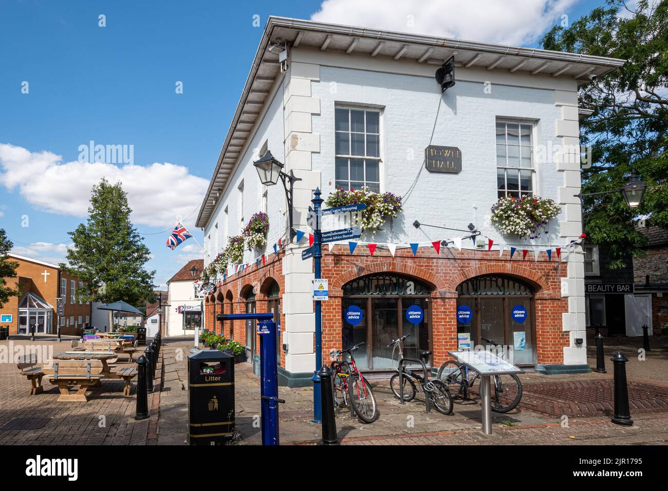 Alton Town Hall, Hampshire, England, UK, a Grade II listed building in the market square. Stock Photo