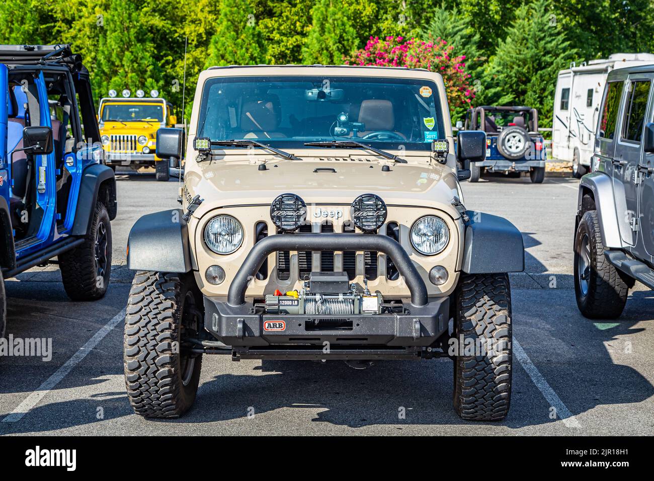Pigeon Forge, TN - August 25, 2017: Modified Jeep Wrangler Rubicon ...