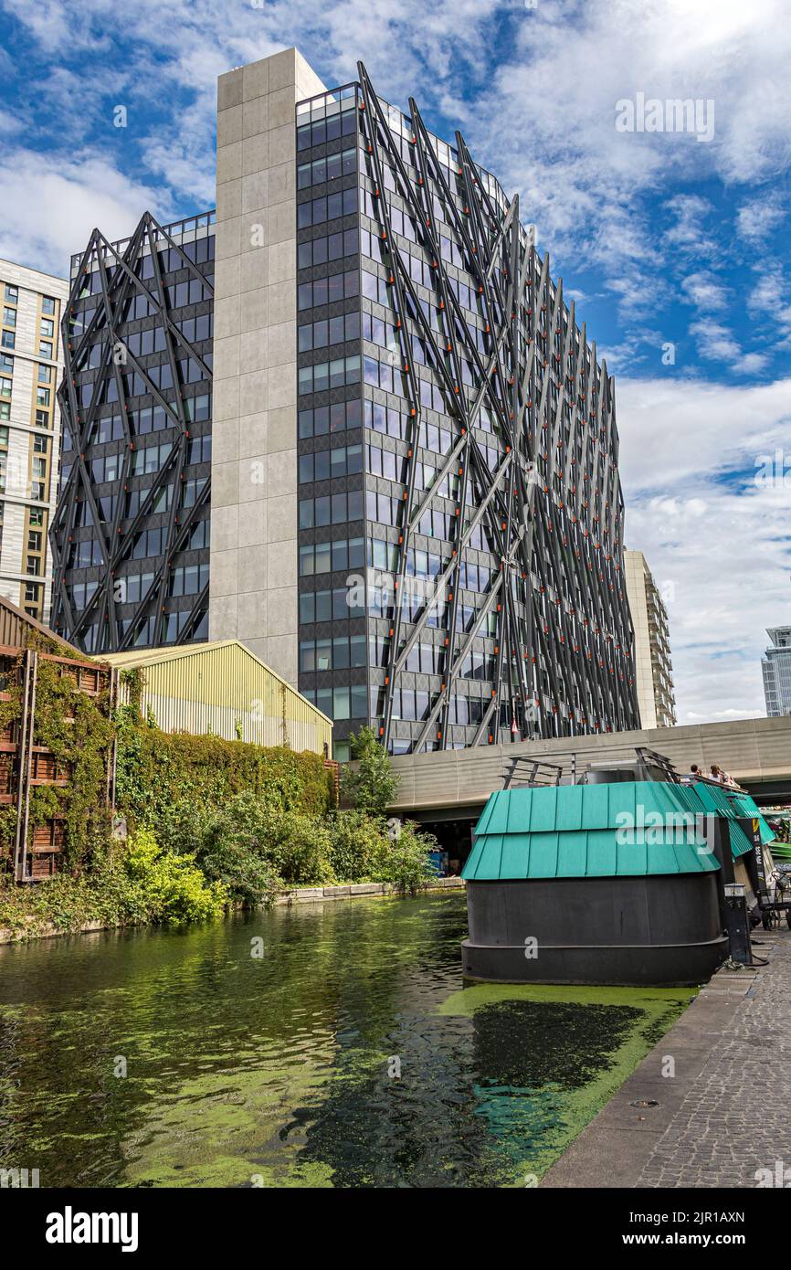 The Brunel Building a  354,265 sq ft office building in Paddington Basin overlooking the Grand Union Canal , Paddington, London W2 Stock Photo