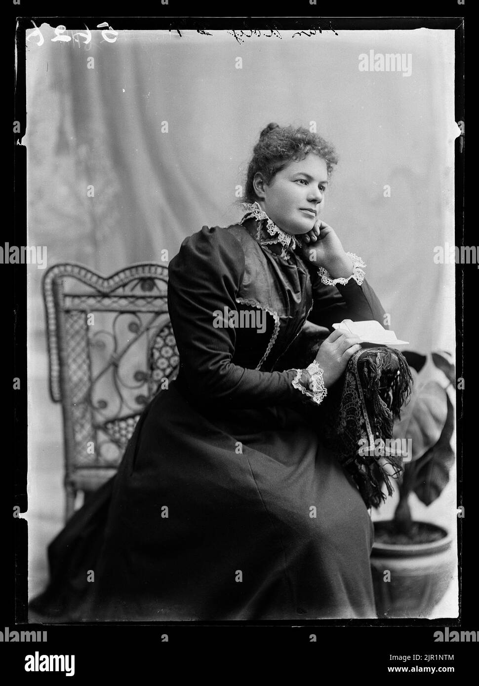 Miss Udy, circa 1905, Wellington, by Berry & Co. Stock Photo