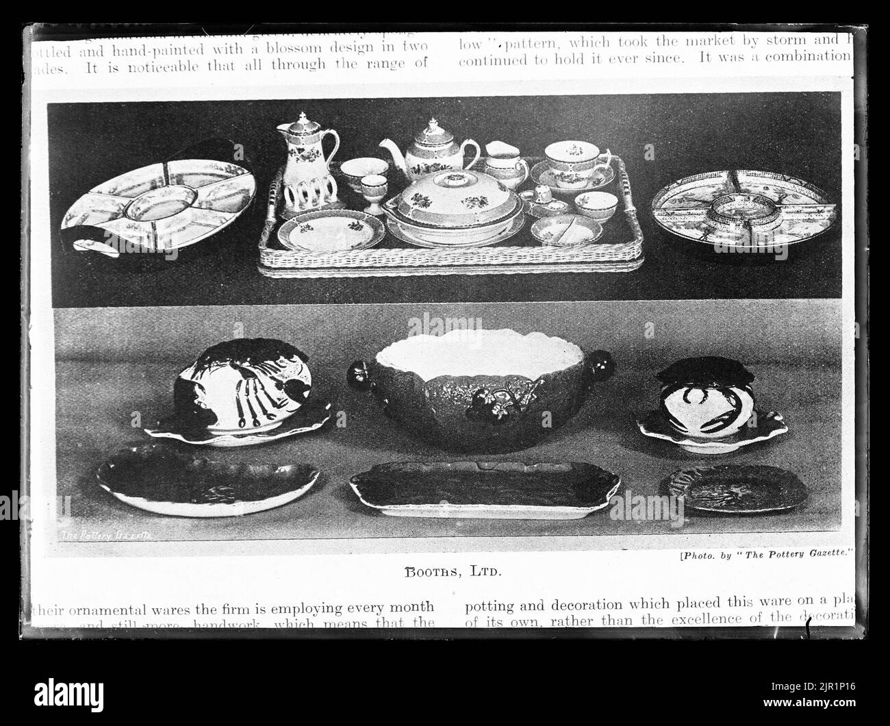 Collection of ceramics (cutting), circa 1920, Wellington, by Berry & Co Stock Photo Alamy