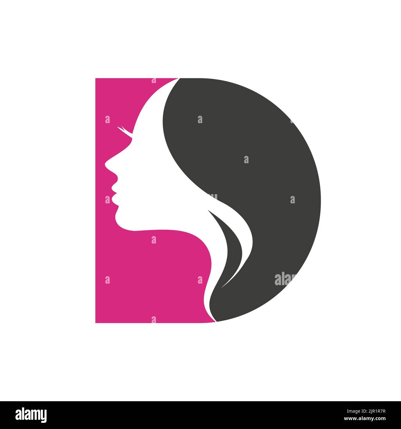 Initial Letter D Beauty Spa Logo Design Concept For Spa, Fashion, Salon, Cosmetic Vector ...