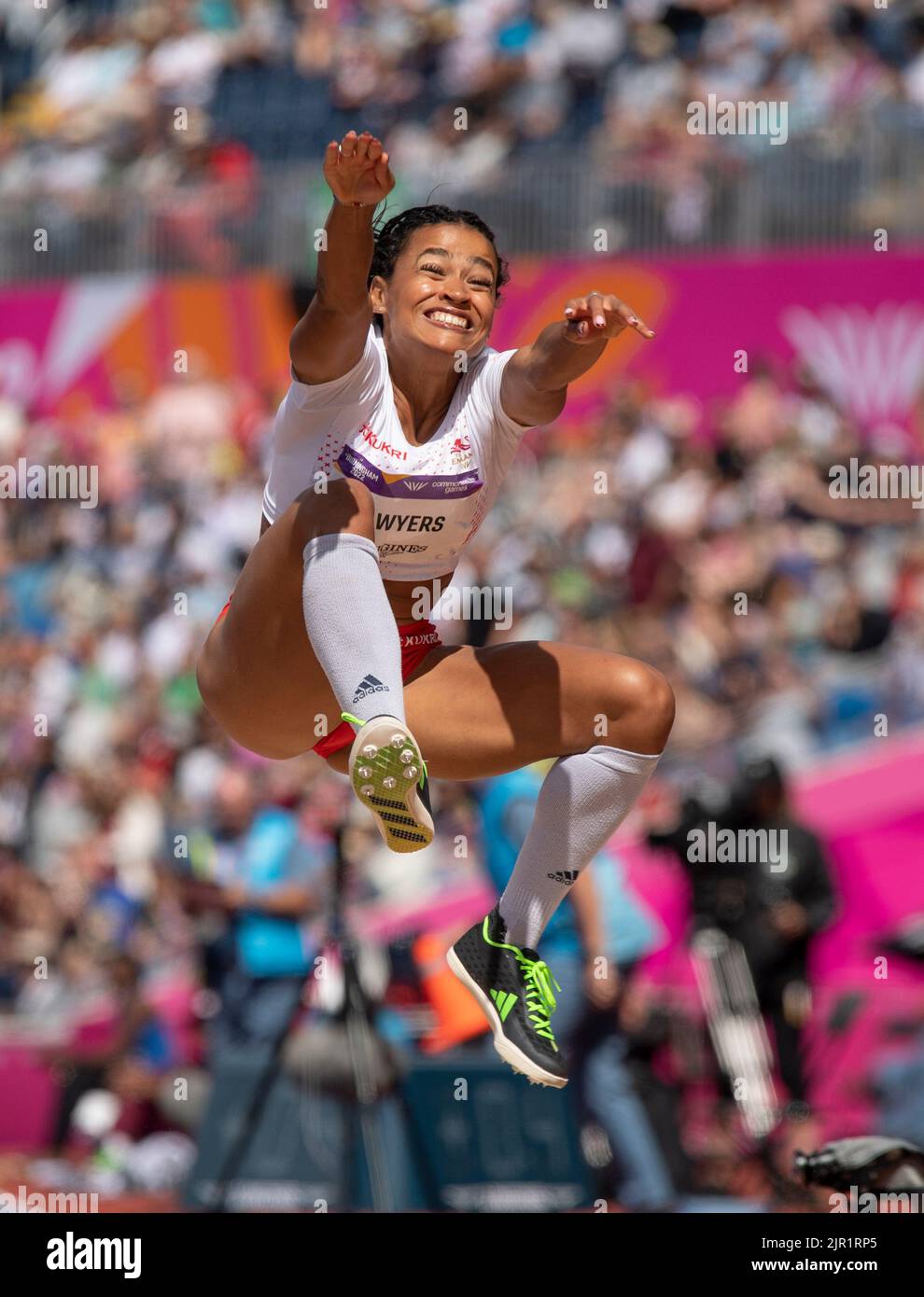Jazmin Sawyers Of England Competing In The Women s Long Jump At The jazmin-sawyers-of-england-competing-in-the-women-s-long-jump-at-the