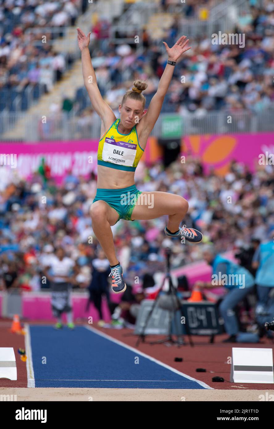 Samantha Dale of Australia competing in the women’s long jump at the