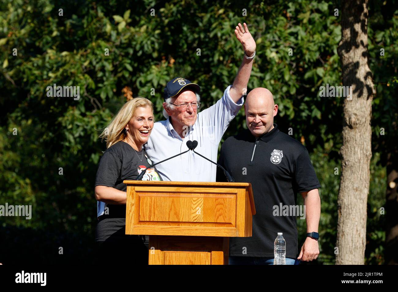 Bernie Sanders rally to support Trade unions which was at the