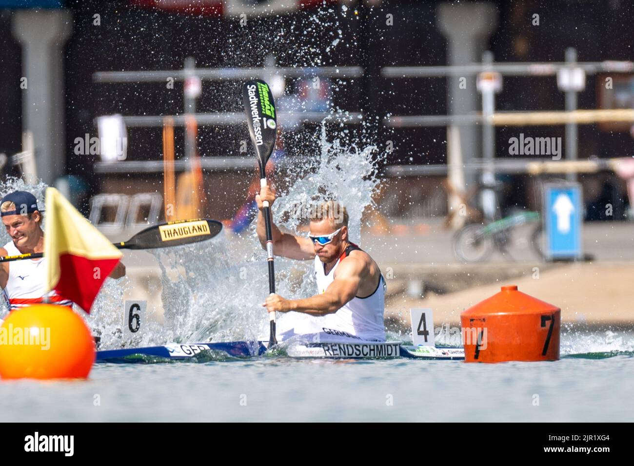 Bavaria, Oberschleißheim: 21 August 2022, Canoe: European Championship ...