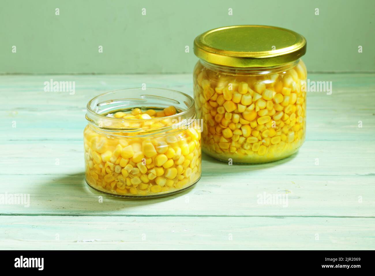 Canned Corn Salad Ingredients Stock Photo Alamy