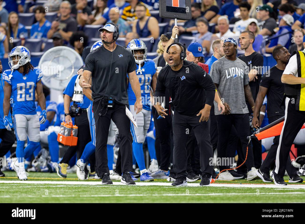 Indianapolis Colts assistant coach John Fox in the first second