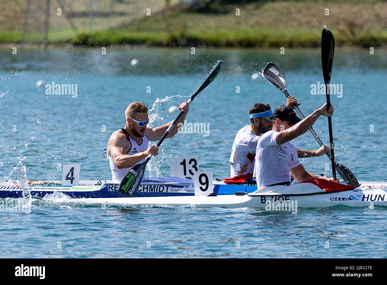 Bavaria, Oberschleißheim: 21 August 2022, Canoe: European Championship ...